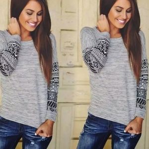 BOHO LONG SLEEVE TOP